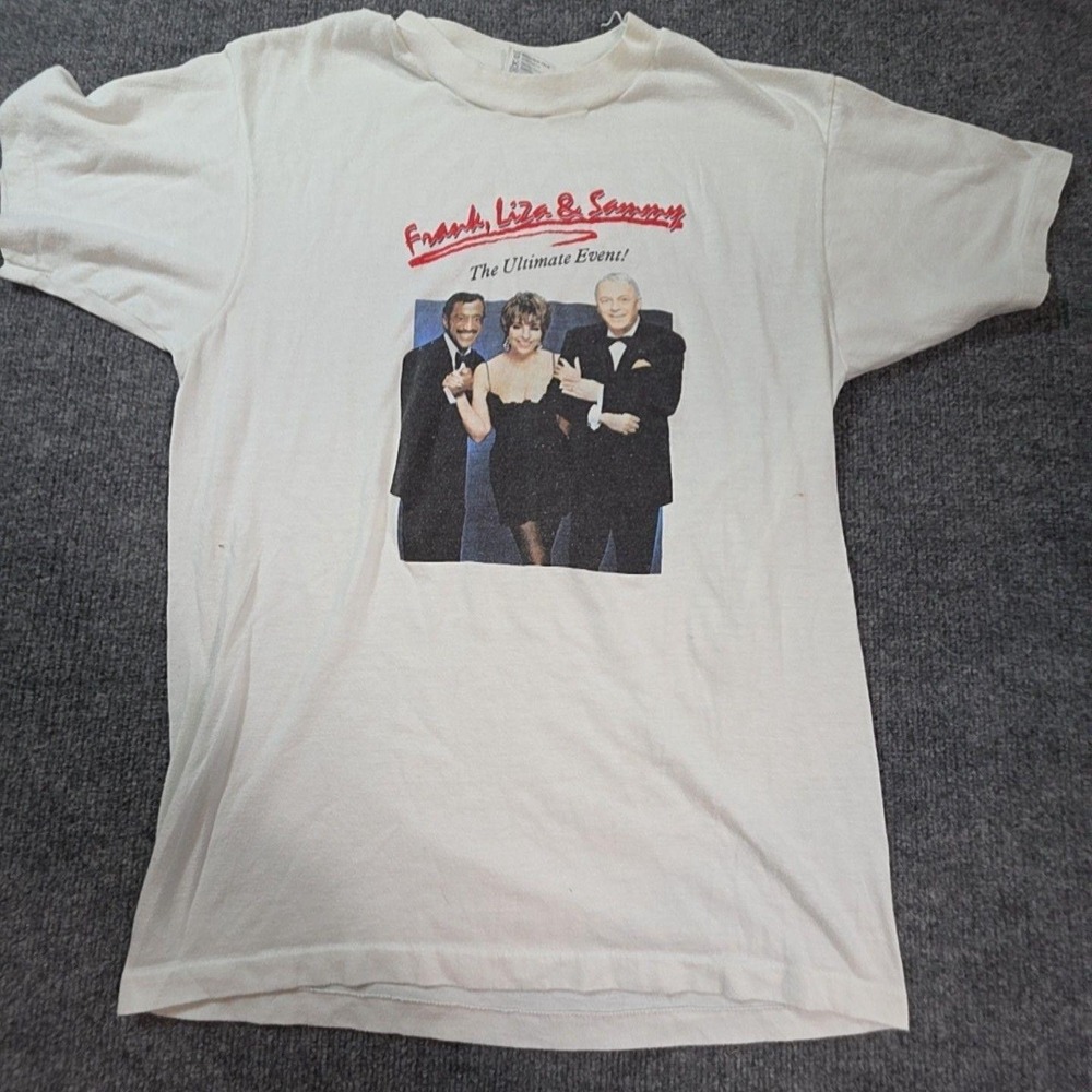 Vintage Frank Liza & Sammy Shirt Mens Large White Ultimate Event Graphic Tee